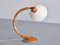 Lámparas de mesa ajustables esculturales de haya, años 60. Juego de 2, Imagen 5