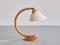 Lámparas de mesa ajustables esculturales de haya, años 60. Juego de 2, Imagen 3