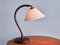 Swedish Modern Markslöjd Table Lamp in Beech and Linen, 1970s, Image 6