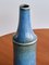Blue Stoneware Vase in Harfur Glaze by Carl-Harry Stålhane for Rörstrand, 1950s 2