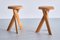 S31b Stools in Oak by Pierre Chapo, France, 2010s, Set of 2 2