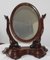 Espejo de tocador oval de madera tallada, años 20, Imagen 9