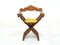 Vintage Italian Walnut Savonarola Chair, 1970s, Image 1