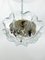 Vintage Ceiling Lamp in Clear Murano Glass and Brass from La Murrina, Italy, 1980s, Image 4