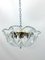 Vintage Ceiling Lamp in Clear Murano Glass and Brass from La Murrina, Italy, 1980s 1