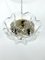 Vintage Ceiling Lamp in Clear Murano Glass and Brass from La Murrina, Italy, 1980s 6
