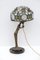Französische Jugendstil Tischlampe im Tiffany-Stil, 1930er 3