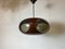 Vintage Space Age Brown and Grey UFO Pendant Lamp from Massive, Belgium, 1970s 3