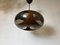 Vintage Space Age Brown and Grey UFO Pendant Lamp from Massive, Belgium, 1970s 6