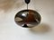 Vintage Space Age Brown and Grey UFO Pendant Lamp from Massive, Belgium, 1970s 1