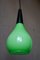 Green Drop Ceiling Lamp, France, 1950s 7