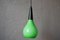 Green Drop Ceiling Lamp, France, 1950s, Image 1