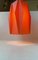 Lampe à Suspension Arlequin Mid-Century Orange par Lars Eiler Schiøler pour Hoyrup, 1960s 4