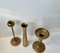 Danish Modern Brass Candlesticks, 1970s, Set of 3, Image 4