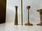 Danish Modern Brass Candlesticks, 1970s, Set of 3, Image 5