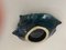 Ceramic Blue Ashtray or Vide Poche in a Shell Form, France, 1960s 2