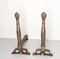 Large Wrought Iron Andirons, France, 19th Century, Set of 2 3