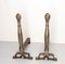 Large Wrought Iron Andirons, France, 19th Century, Set of 2, Image 3