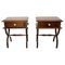 French Nightstands in Iroko and Resin, 1960s, Set of 2, Image 1