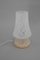 Lámpara de mesa vintage de vidrio, años 90, Imagen 6