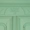 Antique French Soft Green Marriage Armoire, Image 5