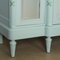 Louis XVI Style Painted Triple Door Mirror Armoire 6