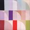 Santa Fe Oasis, Light Tones Hue Bauhaus Diptych, 2023, Geometric Landscape Pastel Grid 3