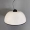 Italian Modern White and Black Acrylic Glass Ceiling Light from Guzzini, 1970s, Image 6