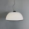 Italian Modern White and Black Acrylic Glass Ceiling Light from Guzzini, 1970s, Image 3