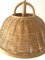 Large Wicker Adjustable Shade Pendant Lamp, Germany, 1960s 9