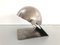 Lampada da tavolo Space Age grigio metallizzato, Italia, anni '70, Immagine 1