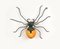 Mid-Century Spider Wall Lamp Sconce in Copper, Iron and Art Glass, Italy, 1970s, Image 2