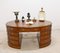 Victorian Oval Partners Desk in Walnut 3