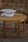 Danish Modern Brutalist Round Coffee Table in Oak, 1960s 15