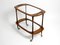Mid-Century Italian Walnut and Glass Serving Cart by Cesare Lacca for Cassina, 1950s 2