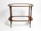 Mid-Century Italian Walnut and Glass Serving Cart by Cesare Lacca for Cassina, 1950s 4