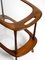 Mid-Century Italian Walnut and Glass Serving Cart by Cesare Lacca for Cassina, 1950s 7