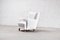 Model 1669 Lounge Chair in White Wool from Fritz Hansen, Denmark, 1940s 4