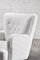 Model 1669 Lounge Chair in White Wool from Fritz Hansen, Denmark, 1940s 7