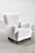 Model 1669 Lounge Chair in White Wool from Fritz Hansen, Denmark, 1940s, Image 2