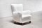 Model 1669 Lounge Chair in White Wool from Fritz Hansen, Denmark, 1940s 1