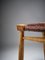 Mid-Century Style Danish Leather Strung African Hardwood Framed Chair, Denmark, 1980s, Image 11