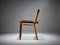 Mid-Century Style Danish Leather Strung African Hardwood Framed Chair, Denmark, 1980s, Image 9