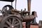 Industrial Revolution Style Brass Steam Engine Tractor, 1970s 4