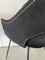 Butacas italianas de terciopelo negro con patas de latón, años 50. Juego de 2, Imagen 5