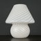 Vintage Italian Swirl Murano Table Lamp, 1970s 1