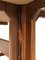 Mesa de comedor Fratino italiana de madera y latón, años 50, Imagen 5