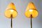 Art Deco Table Lamp with Fabric Shades, Vienna, 1920s, Set of 2, Image 14