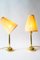Art Deco Table Lamp with Fabric Shades, Vienna, 1920s, Set of 2 11
