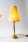 Art Deco Table Lamp with Fabric Shades, Vienna, 1920s, Set of 2 12